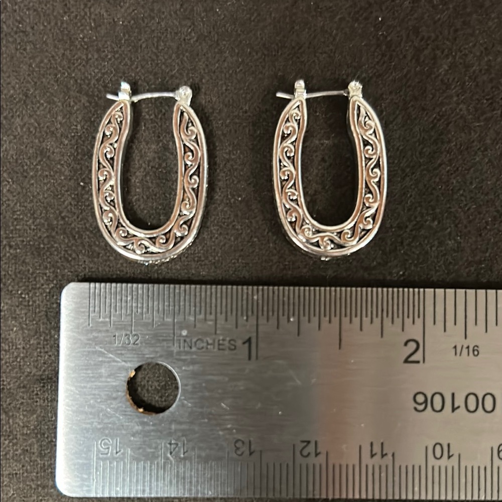 Elegant Silver Hoop Earrings